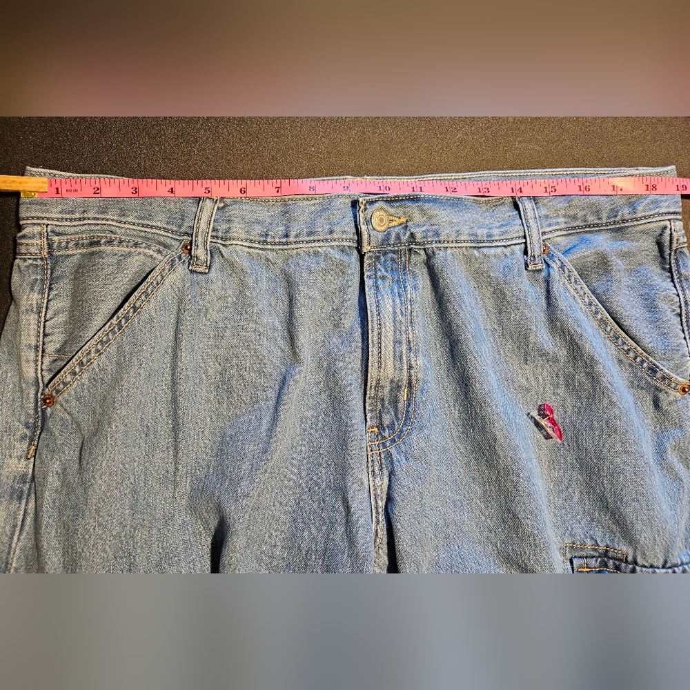 Old Navy Blue Flare Wide Leg Jeans - Picture 6 of 11